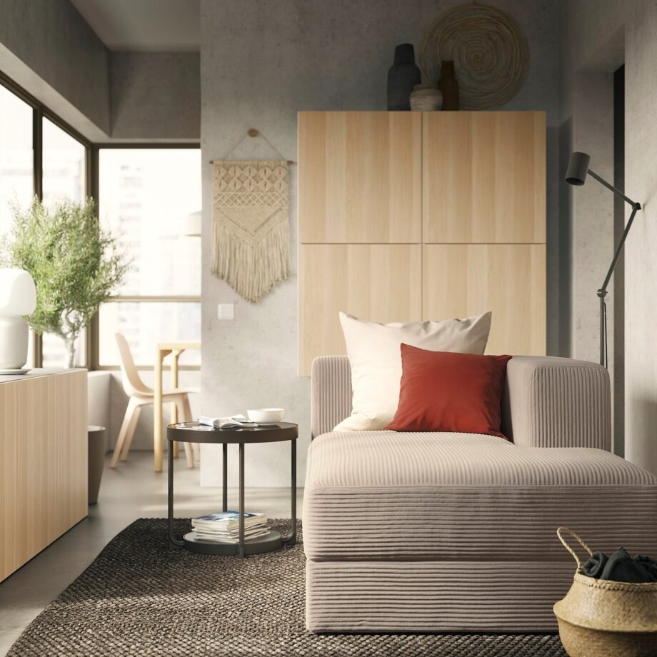 ModLounge CR - Chaise longue module, right, with armrest/Samsala grey-beige